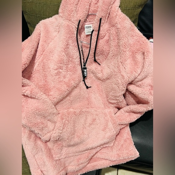Victoria secret teddy bear HOODIE  size small NEW - Picture 4 of 10